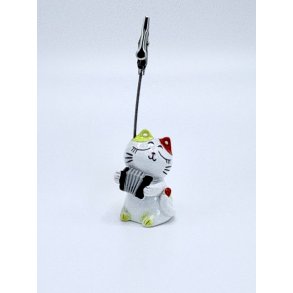 Kortholder - Kat med harmonika