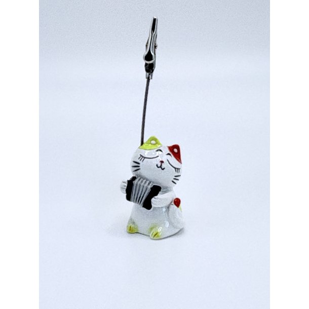 Kortholder - Kat med harmonika