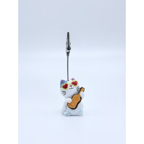 Kortholder - Kat med Guitar